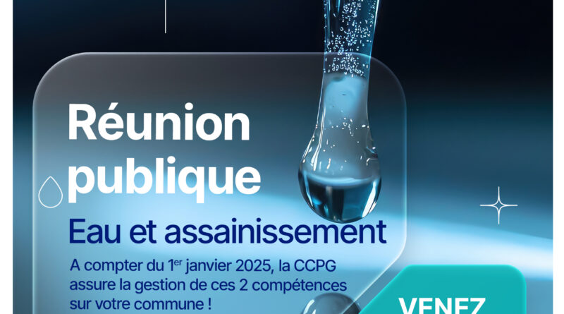 Réunion publique « Eau et Assainissement »